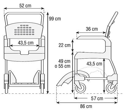 Medidas silla Clean